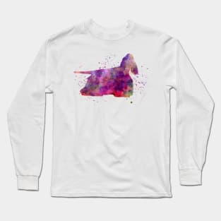 American Cocker Spaniel  in watercolor Long Sleeve T-Shirt